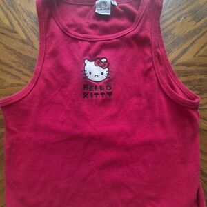 Aeropostale Red Hello Kitty Crop Top